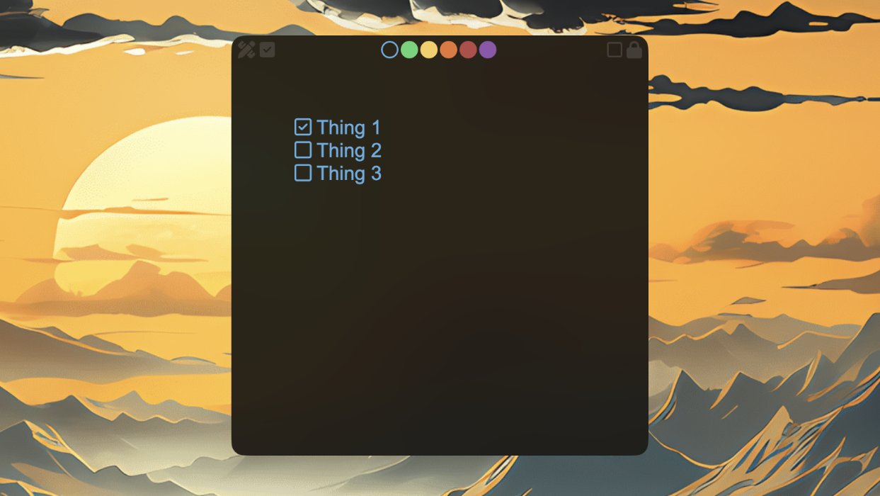Checkboxes — Turn notes into checklists.